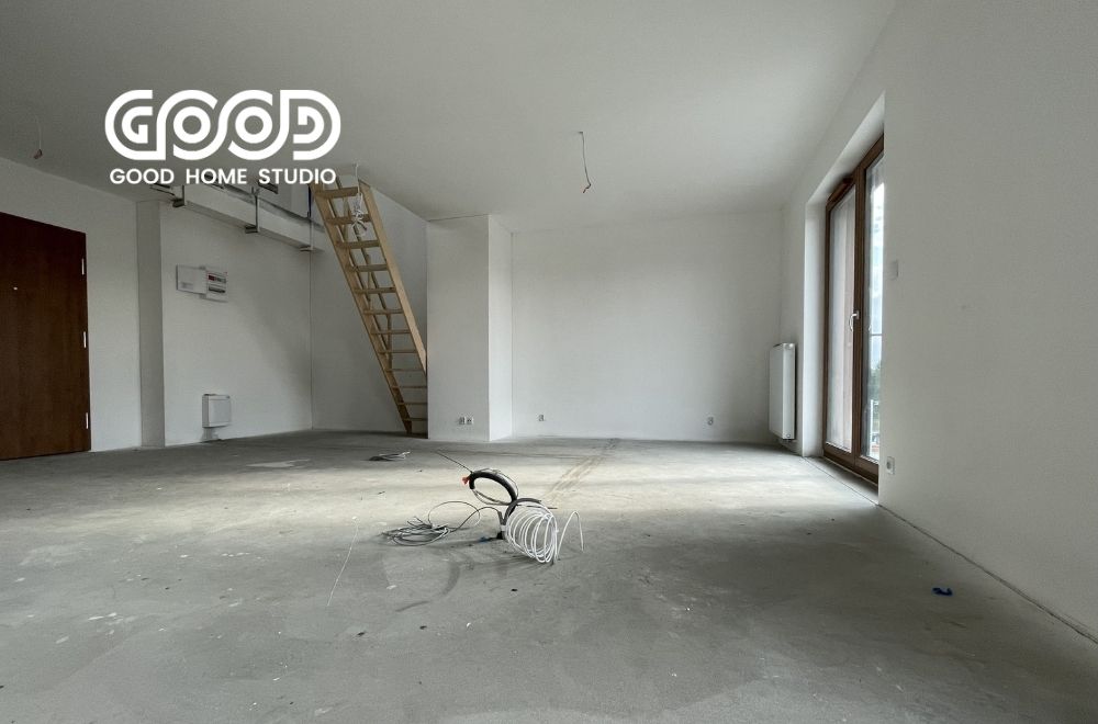 puste mieszkanie gotowe do inwentaryzacji przez architekta wnętrz z Gliwic