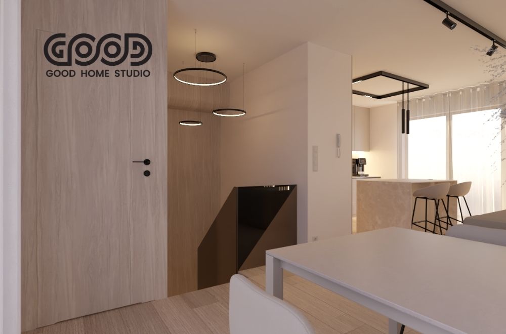 Projekt mieszkania stworzony przez architekta wnętrz z Gliwic